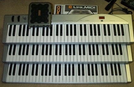 the 61-note MIDI keyboards